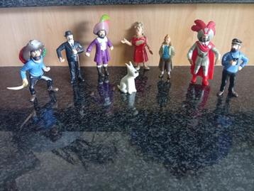 8 figurines Tintin (Vente à la pièce ou en lot). beschikbaar voor biedingen