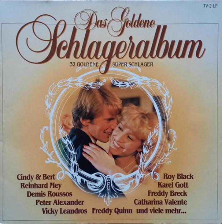 2-LP * Das Goldene Schlageralbum - 32 Goldene Super Schlager, CD & DVD, Vinyles | Pop, Enlèvement ou Envoi