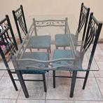 Table en verre + 4 chaises à saisir avant déménagement, Enlèvement