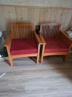 zeteltjes in teak ( 2 stuks ), Huis en Inrichting, Ophalen, Gebruikt, Eenpersoons, Minder dan 75 cm