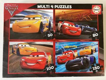 Puzzles "cars" (boite de 4 différents) - complets beschikbaar voor biedingen