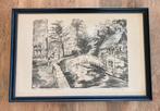 Prachtige gravure Frans Vanderveken, Ophalen of Verzenden