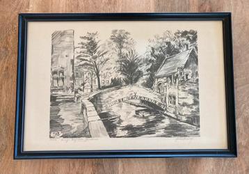 Prachtige gravure Frans Vanderveken beschikbaar voor biedingen
