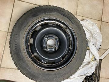 Stalen velgen met winterbanden, Auto-onderdelen, Banden en Velgen, Ophalen, Gebruikt, 15 inch, Band(en)