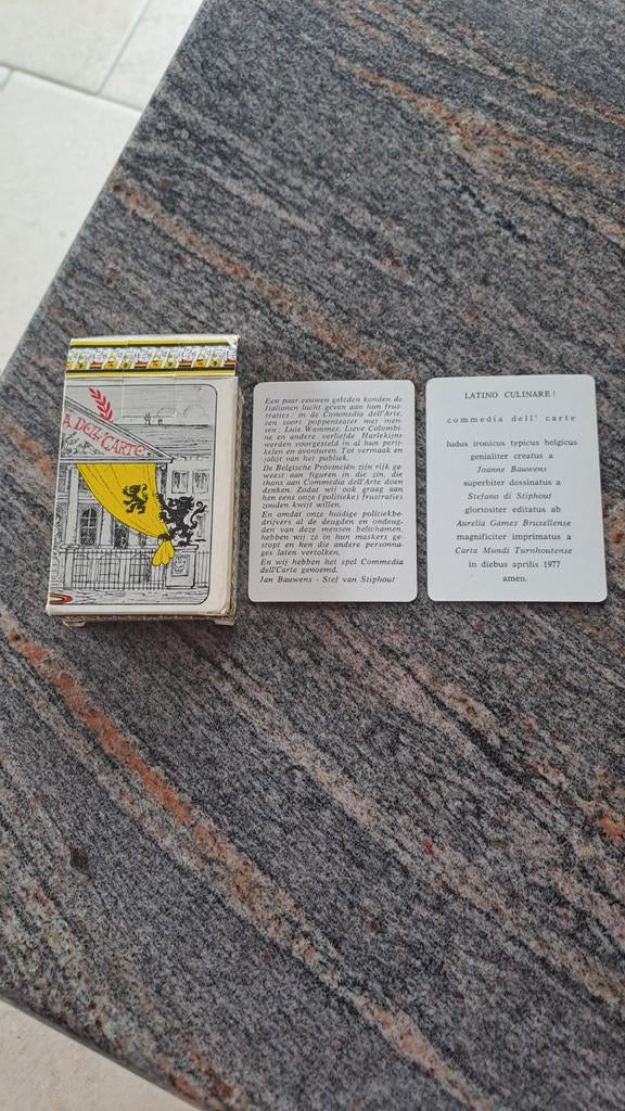 Speelkaarten (politiek), Collections, Cartes à jouer, Jokers & Jeux des sept familles, Carte(s) à jouer, Enlèvement