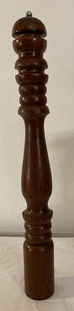 Grote vintage houten pepermolen van 47 cm, Ophalen of Verzenden