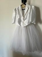 Trouwkleed wilde zijde, 2-delig, wit maat 38, Kleding | Dames, Trouwkleding en Trouwaccessoires, Ophalen, Zo goed als nieuw, Wit