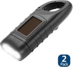 2 stuks draagbare led zaklamp met zonne-accu | Nieuw, Caravans en Kamperen, Zaklampen, -, Verzenden, -, Nieuw