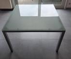 Glazen eettafel, Huis en Inrichting, Ophalen, Zo goed als nieuw