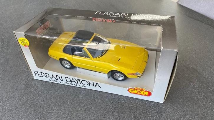 TECHNO GIODI 1:18 Ferrari 365 GTB/4 Cabrio, Hobby en Vrije tijd, Modelauto's | 1:18, Nieuw, Auto, Ophalen of Verzenden