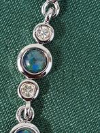 925 sterling zilveren armband met 3 Opaal triplets, Nieuw, Zilver, Zilver, Met edelsteen