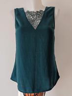 H&M sparrengroene kanten tanktop maat XS, Kleding | Dames, Topjes, Ophalen of Verzenden, Zo goed als nieuw, Groen