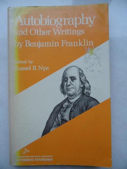 Autobiographie Benjamin Franklin, Livres, Littérature, Utilisé, Amérique, Enlèvement ou Envoi