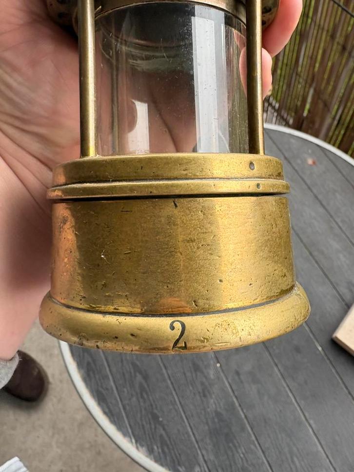 Homme mineur et une lampe de mineur, Verzamelen, Overige Verzamelen, Gebruikt, Ophalen