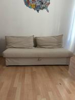 Canapé lit, Huis en Inrichting, Ophalen, Gebruikt, Beige, Tweepersoons