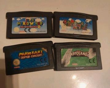 4 Nintendo Game Boy Advance-spellen  beschikbaar voor biedingen