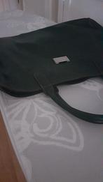 Mooie donkerbruine lederen handtas, Handtassen en Accessoires, Tassen | Damestassen, Ophalen, Zo goed als nieuw, Bruin, Handtas