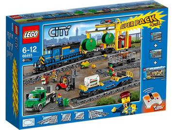 Lego City 66493 - Super Pack Vrachttrein, Kinderen en Baby's, Speelgoed | Duplo en Lego, Ophalen, Zo goed als nieuw, Complete set