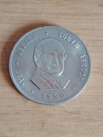 ZUID AFRIKA 1 Rand 1990 - Pieter W. Botha beschikbaar voor biedingen