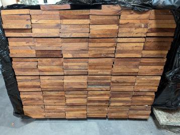 40m2 terrasplanken hardhout Basralocus, Enlèvement, Neuf, Bois