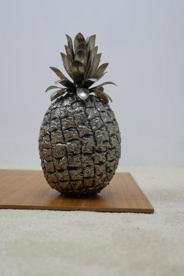 Vintage design ananas-ijsemmer, chromen cocktailbar uit 1970 beschikbaar voor biedingen