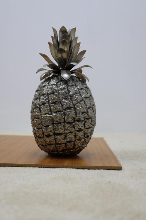 Vintage design ananas-ijsemmer, chromen cocktailbar uit 1970, Antiek en Kunst, Antiek | Woonaccessoires, Ophalen