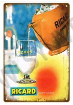 'RICARD' - Plaque Métallique Vintage (Modèle 3)., Emballage, Enlèvement ou Envoi, Neuf