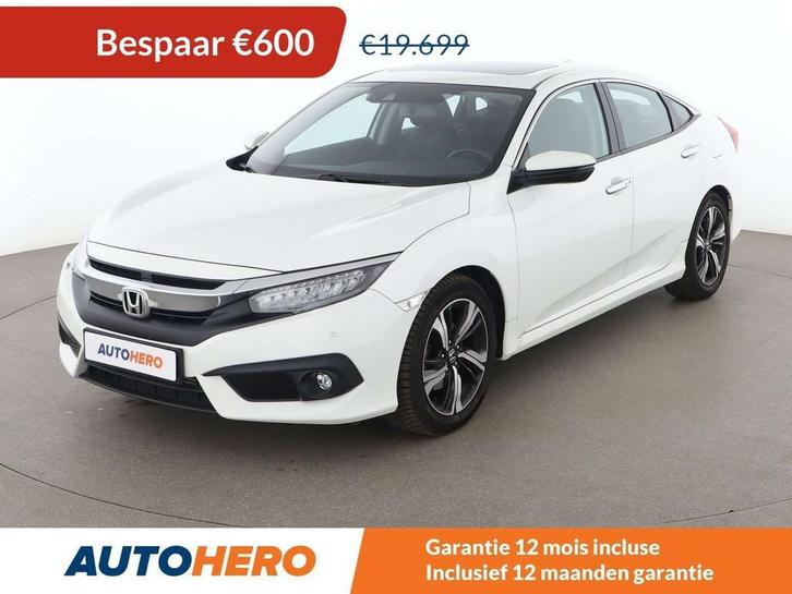 Honda Civic 1.5 VTEC Executive (bj 2017, automaat), Auto's, Honda, Te koop, Civic, ABS, Achteruitrijcamera, Adaptive Cruise Control