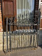 Smeedijzeren hek, Tuin en Terras, Ophalen, Met poort, Gebruikt, Sierhekwerk