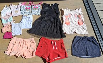 Lot 14 vêtements fille été 7-8ans (122/128) beschikbaar voor biedingen