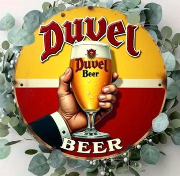 Metalen reclamebord Duvel beschikbaar voor biedingen