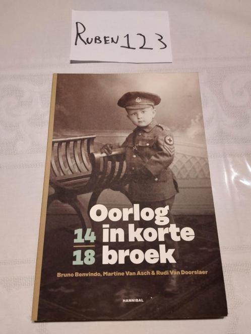 Martine Van Asch - Oorlog in korte broek '14-'18, Boeken, Oorlog en Militair, Zo goed als nieuw, Ophalen of Verzenden
