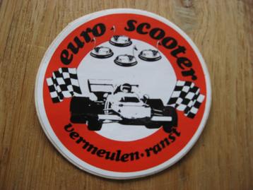 Vintage Kermis Sticker Botsauto's Euro-Scooter  beschikbaar voor biedingen