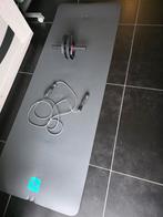 Domyos buikspierwiel + springtouw + fitnessmat, Sport en Fitness, Ophalen of Verzenden, Zo goed als nieuw, Buik, Buikspierwiel