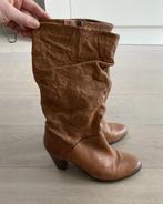 Bruine leren laarzen van SPM (Maat 40), Kleding | Dames, Schoenen, Ophalen of Verzenden, Hoge laarzen, Bruin, Zo goed als nieuw
