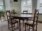 Massieve Grange ovale tafel, dressoir en barkast, Huis en Inrichting, Ophalen, Gebruikt, Grange