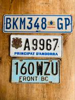 3 nummerplaten, Ophalen of Verzenden, Gebruikt, Auto's