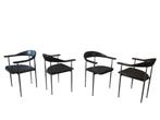Fantastische vintage fasem p40 stoelen design Gualtierotti, Gebruikt, Ophalen of Verzenden