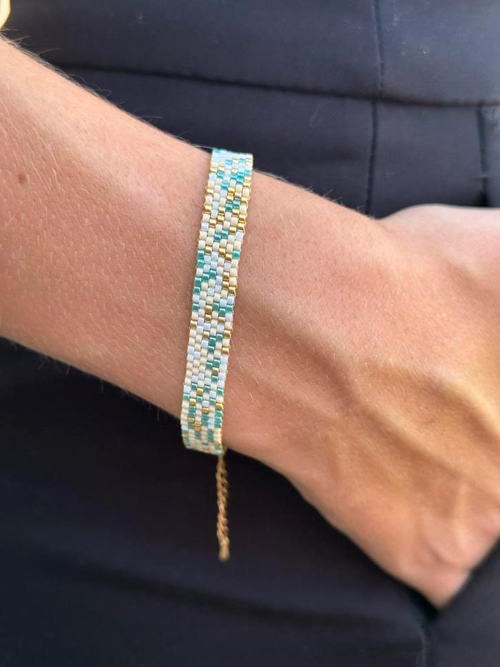 Miyuki kralenarmband, Handtassen en Accessoires, Armbanden, Nieuw, Overige materialen, Overige kleuren, Met bedels of kralen, Ophalen of Verzenden