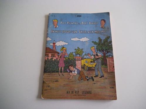 Piet Pienter en Bert Bibber 1 In het spoor van Sherlock .., Boeken, Stripverhalen, Gelezen, Eén stripboek, Ophalen of Verzenden