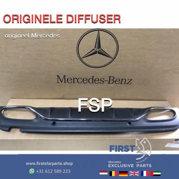 W205 Mercedes C Klasse AMG DIFFUSER 2014-2018 origineel, Enlèvement ou Envoi, Utilisé, Mercedes-Benz