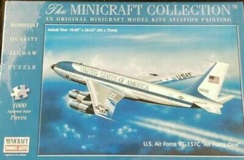 Puzzle Minicraft - US Air Force VC-137C Air Force One 1000pc, Hobby en Vrije tijd, Denksport en Puzzels, Nieuw, Legpuzzel, 500 t/m 1500 stukjes