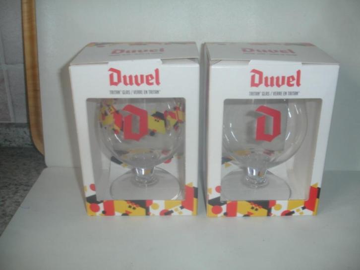 Bierglas Duvel in Tritan, onbreekbaar, 2 verschillende, Verzamelen, Biermerken, Nieuw, Glas of Glazen, Duvel, Ophalen of Verzenden