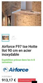 Hotte îlot AIRFORCE 90cm NEUVE, Enlèvement, Autres types