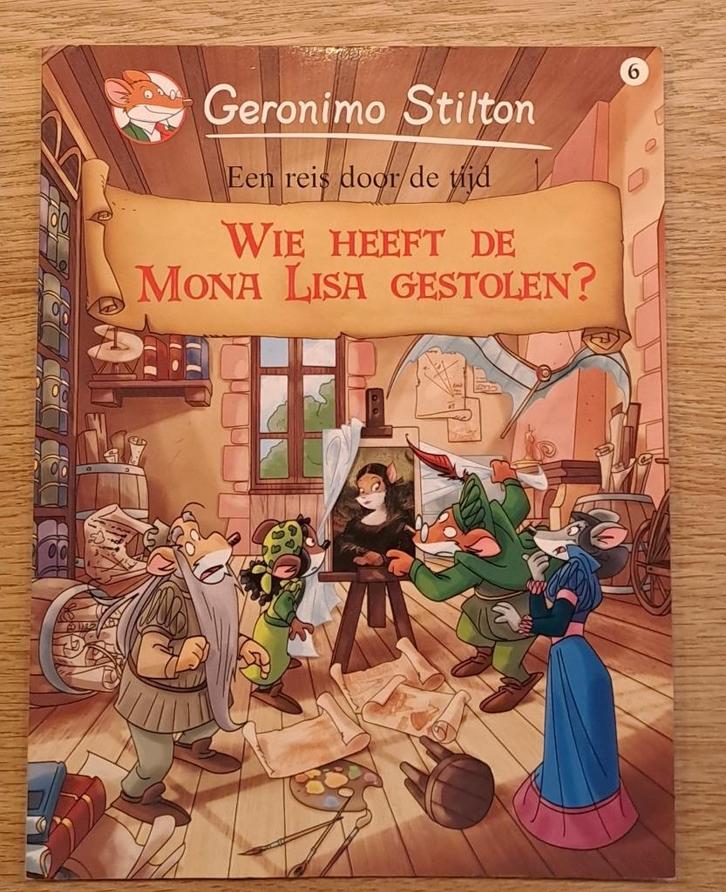 6 - Geronimo Stilton - Wie heeft de Mona Lisa Gestolen, Boeken, Stripverhalen, Gelezen, Eén stripboek, Ophalen of Verzenden