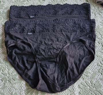 MIDISLIPS-SLOGGI-noir avec lacet - taille XL - NOUVEAU - 2 p, Sloggi, Envoi, Noir, Slip