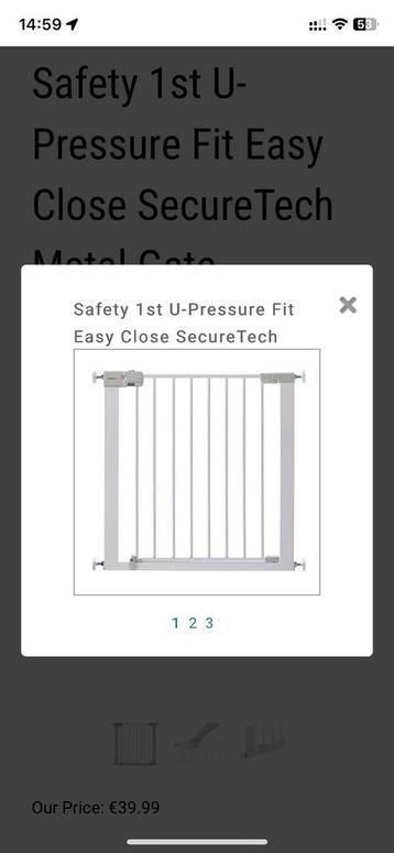 Safety 1st U-Pressure Fit Easy Close SecureTech beschikbaar voor biedingen
