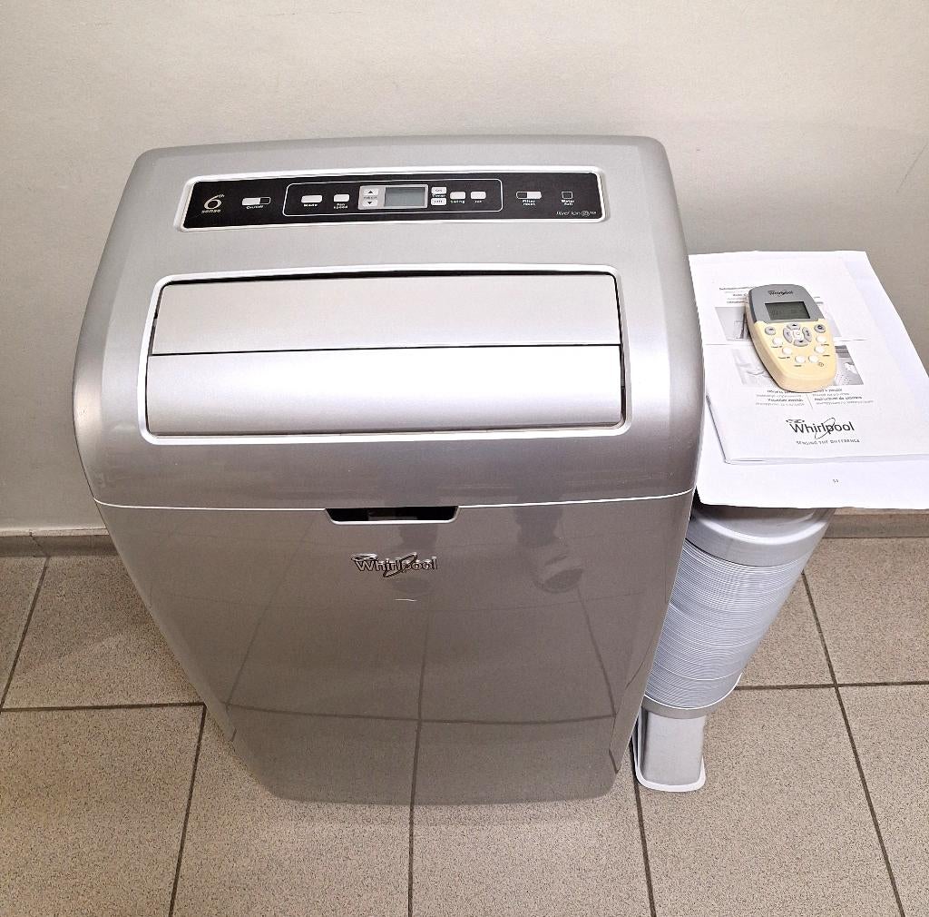 Mobiele airco Whirlpool AMD 092/2 (zgan), Comme neuf, Classe énergétique A ou plus économe, Climatiseur mobile, Refroidissement et Déshumidification