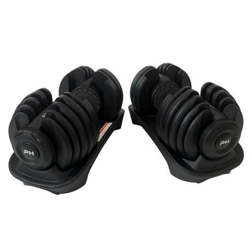 PH Fitness Premium Verstelbare Dumbells Zwart Set 24KG, Sport en Fitness, Fitnessmaterialen, Nieuw, Dumbbell, Ophalen