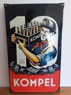 Kompel bier emaillebord, Ophalen of Verzenden, Zo goed als nieuw, Reclamebord